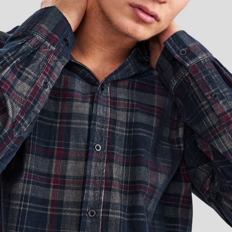 Camisa a cuadros de pana Akkonrad