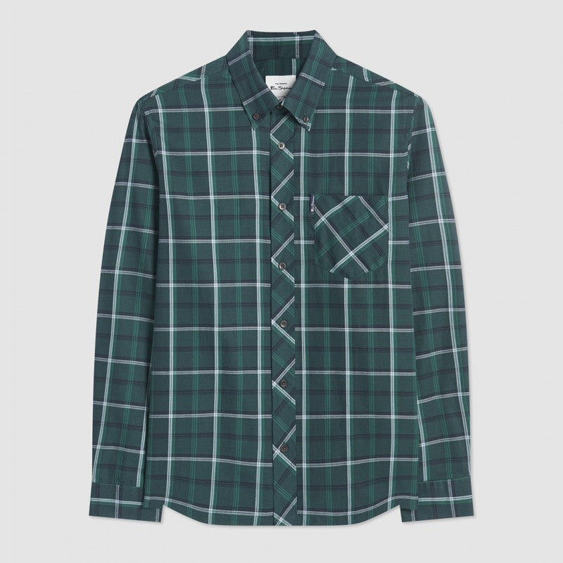 Camisa Casual Cuadros Verde Fraser