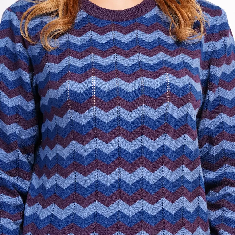 Jersey Zigzag Morado y Azul
