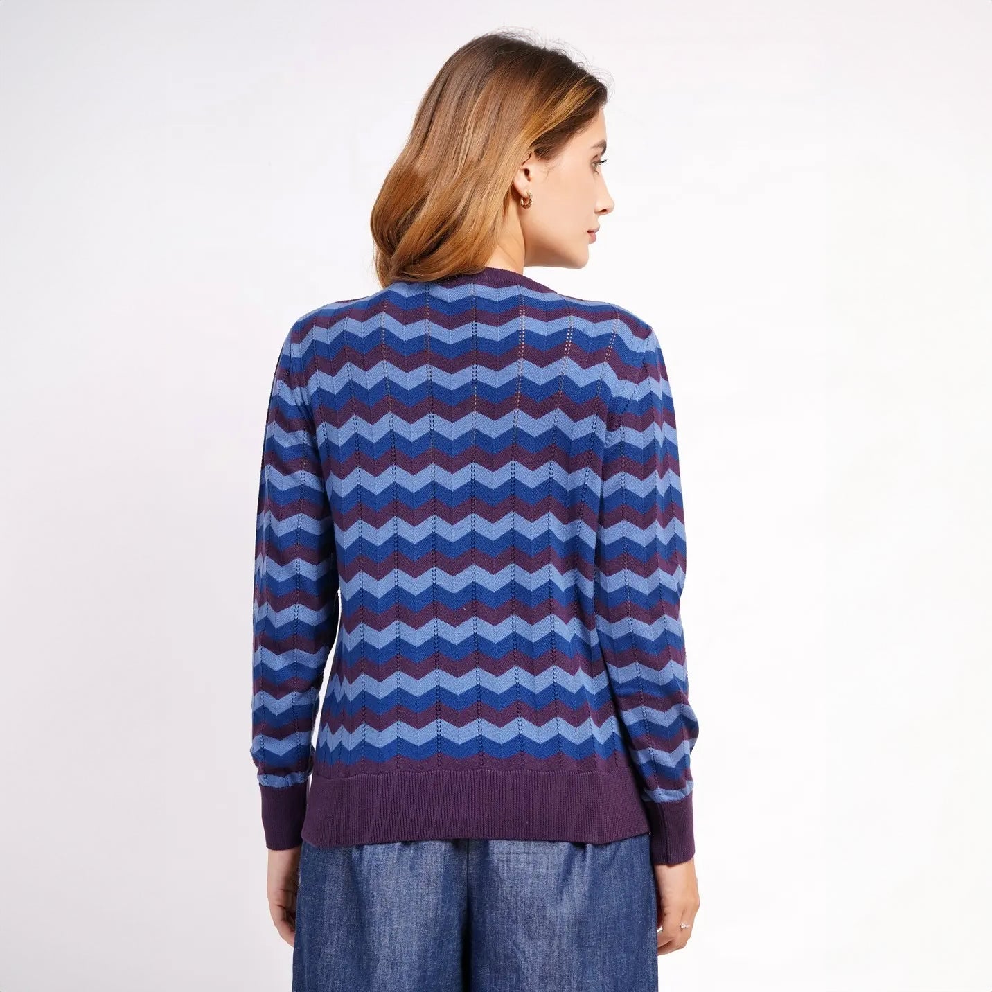 Jersey Zigzag Morado y Azul
