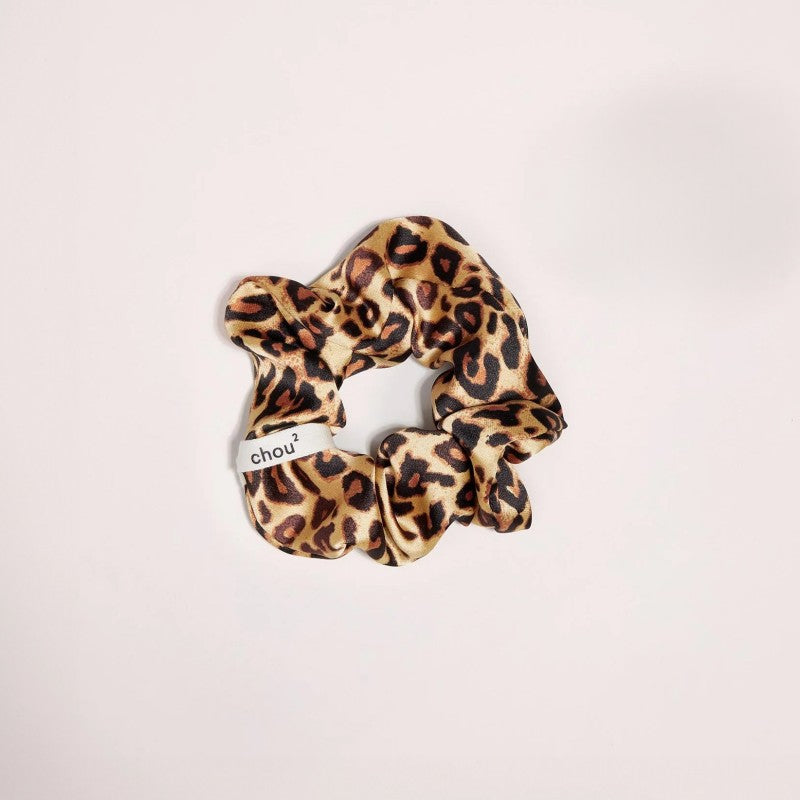 Coletero de satén de leopardo