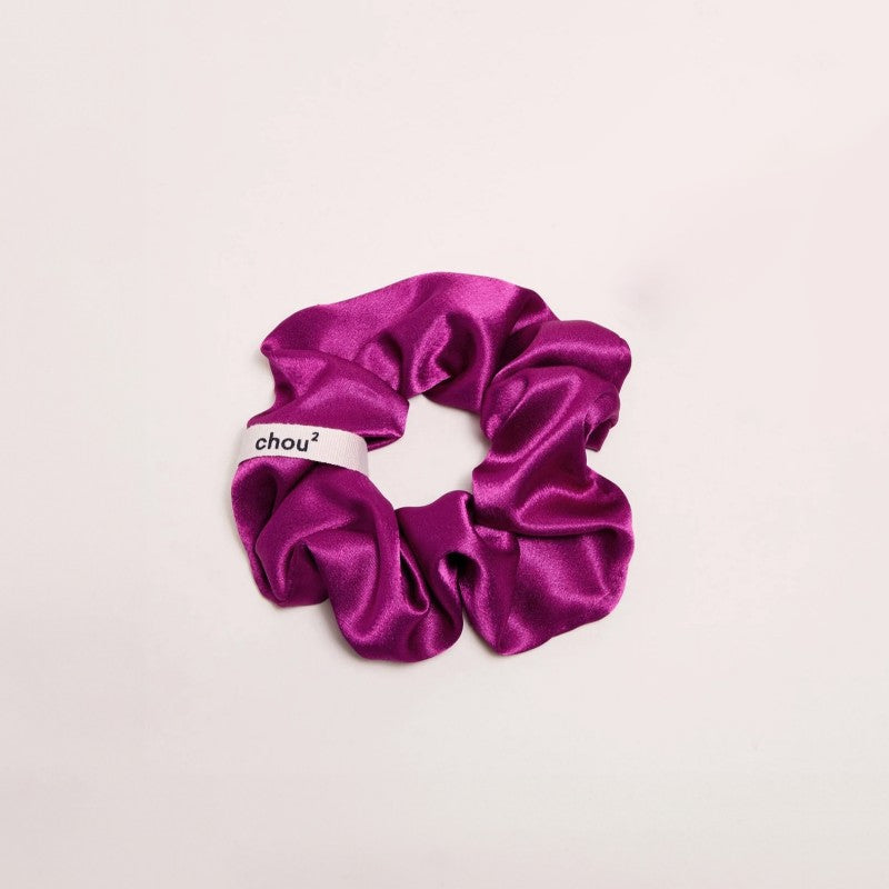 Coletero de satén morado