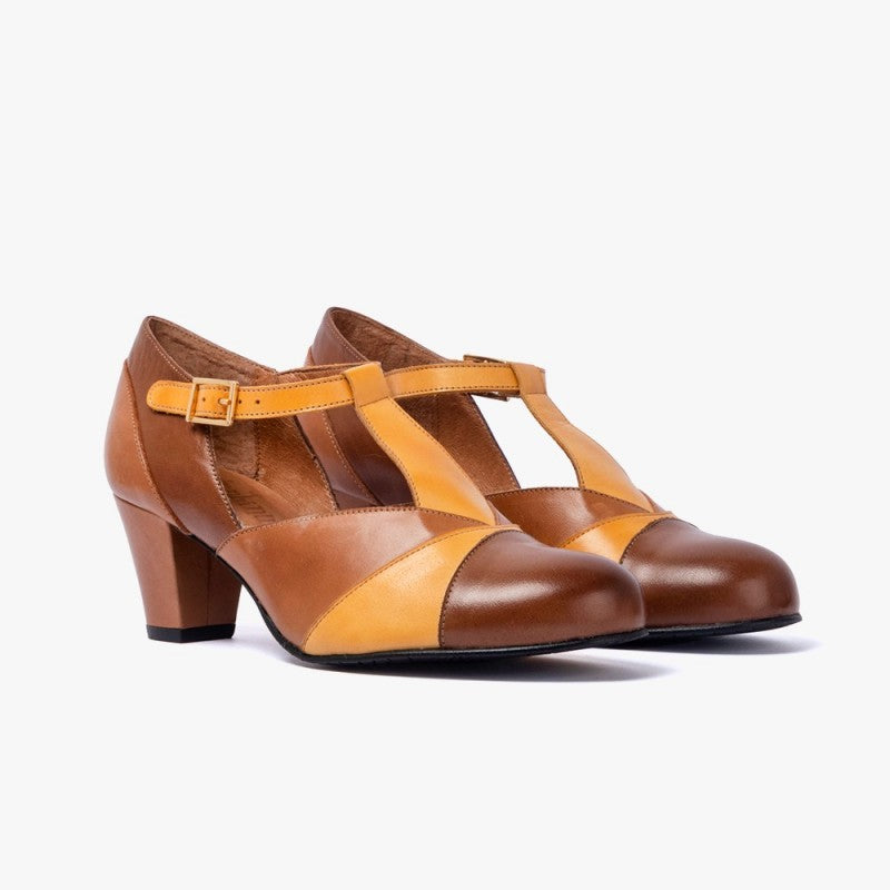 Dana mostaza y marrón