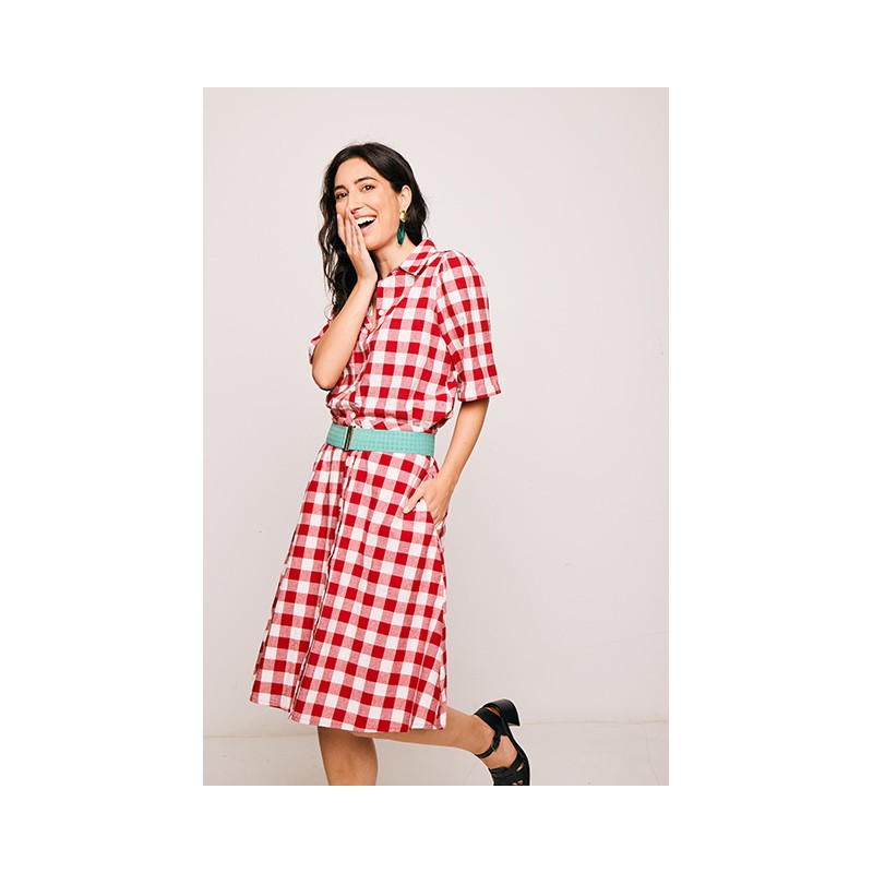 Falda San Juan vichi rojo