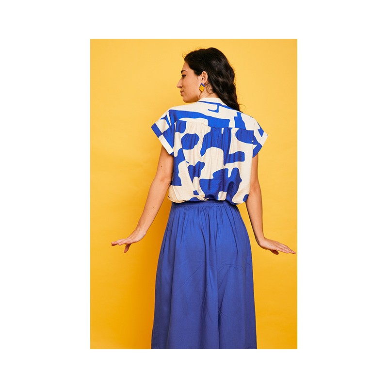 Falda el Palmar azul