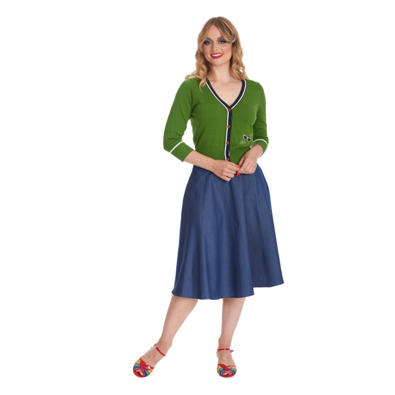 Jupe d'été en jean bleu de rêve