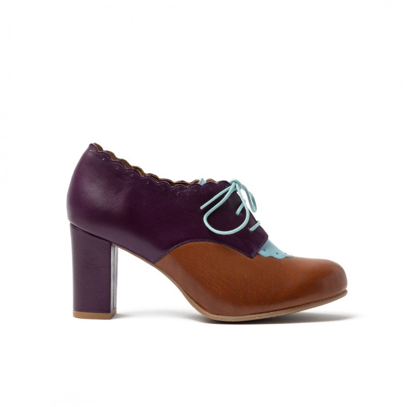 Franca marron y morado