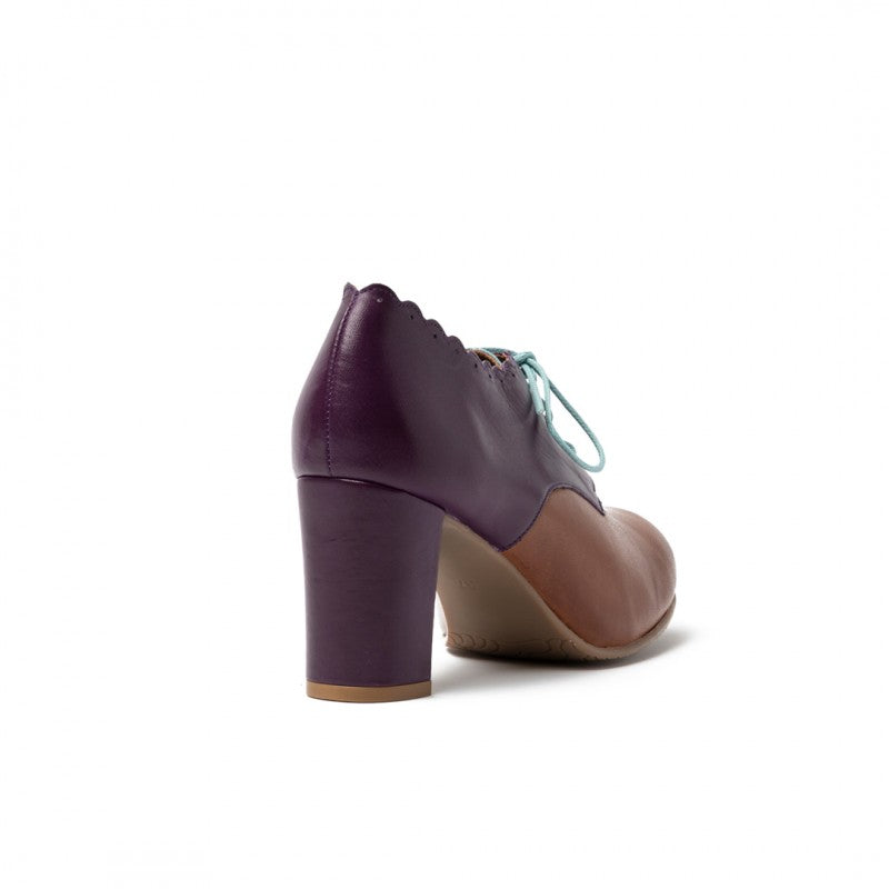 Franca marron y morado