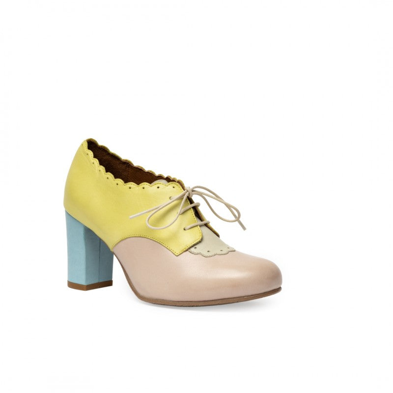 Franca rosa limón y azul