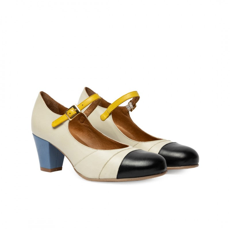 Linda amarillo negro y azul