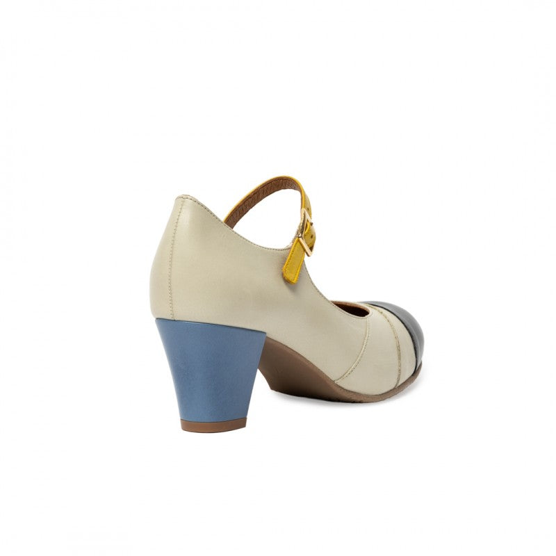 Linda amarillo negro y azul