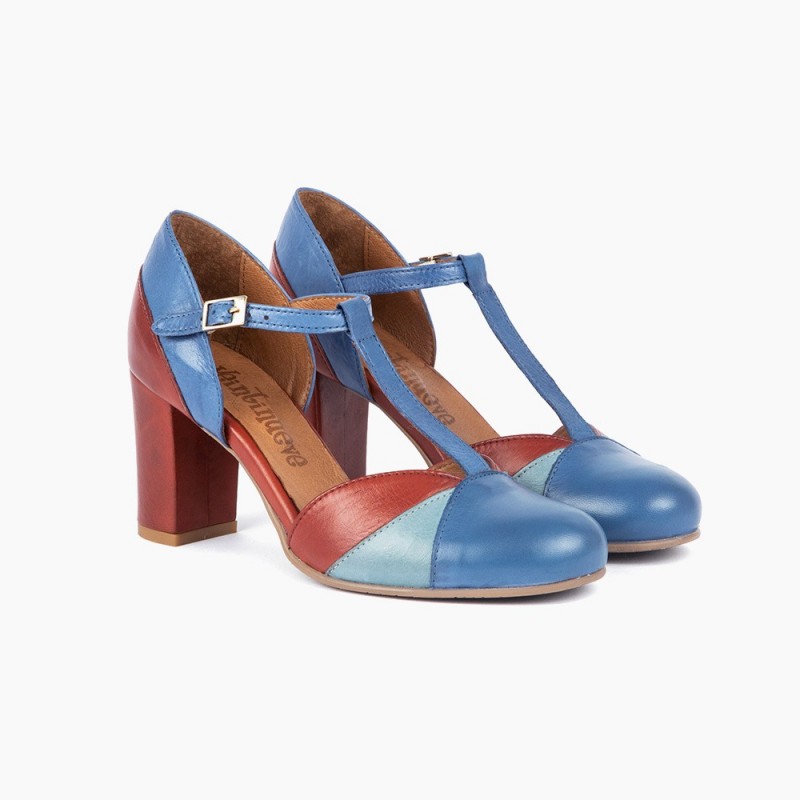 Magnolia azul y teja