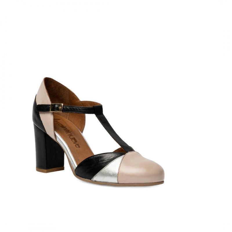 Magnolia negro rosa y plata