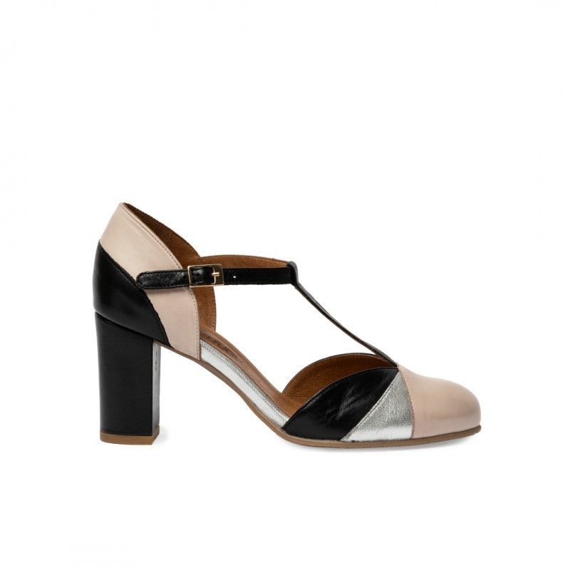 Magnolia negro rosa y plata