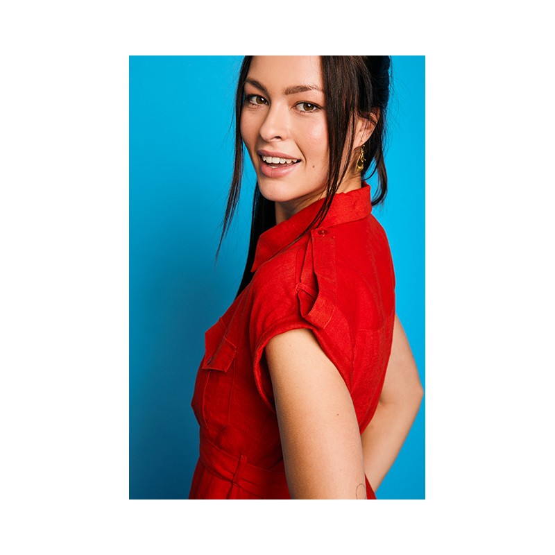 Vestido largo Ronda25 rojo