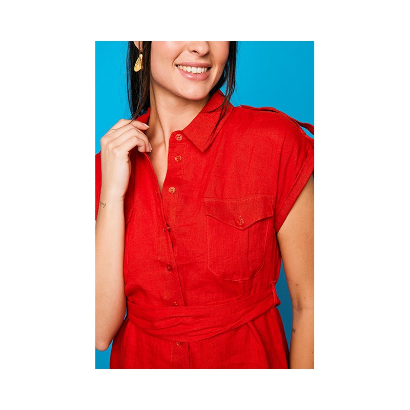 Vestido largo Ronda25 rojo