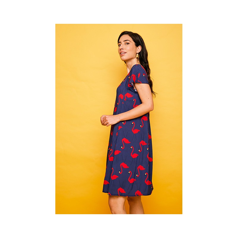 Vestido corto Plencia25 azul