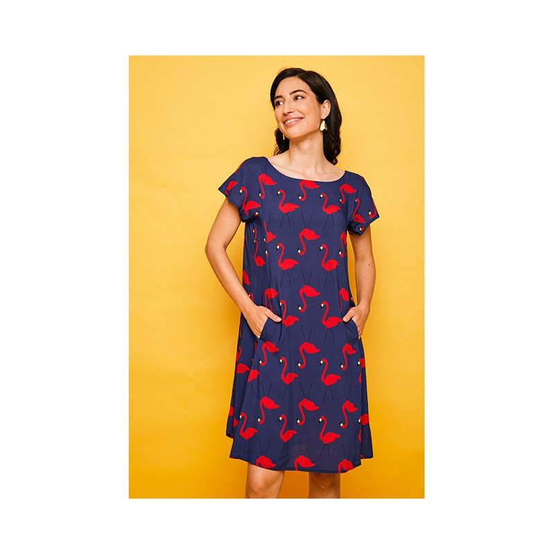 Vestido corto Plencia25 azul