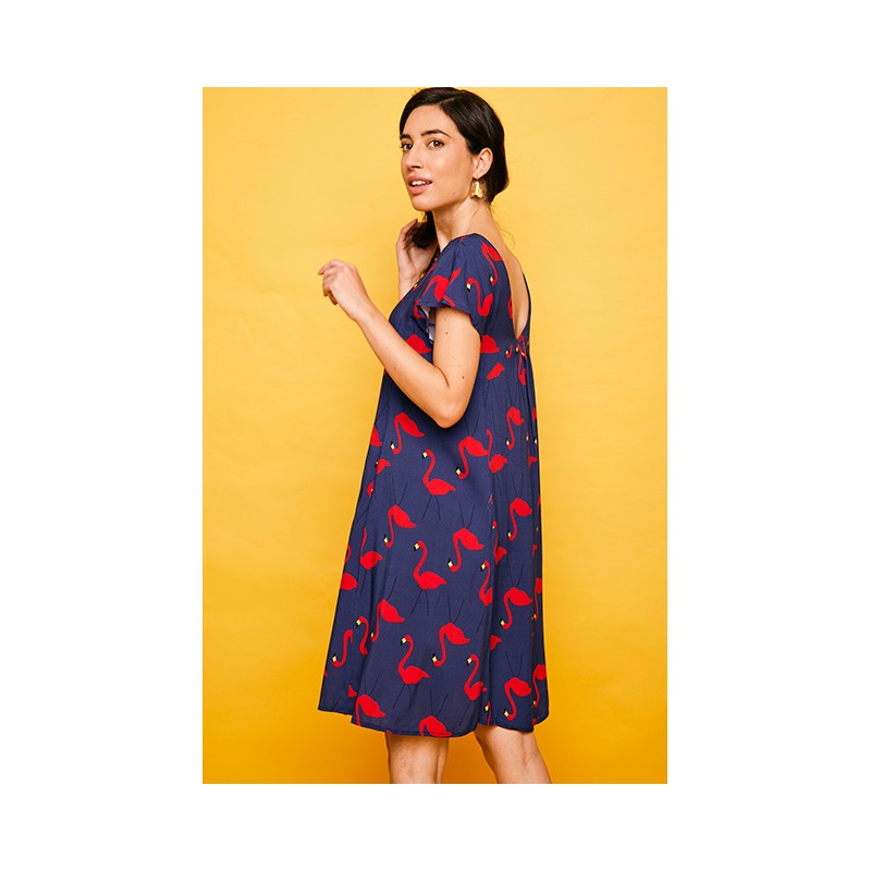 Vestido corto Plencia25 azul