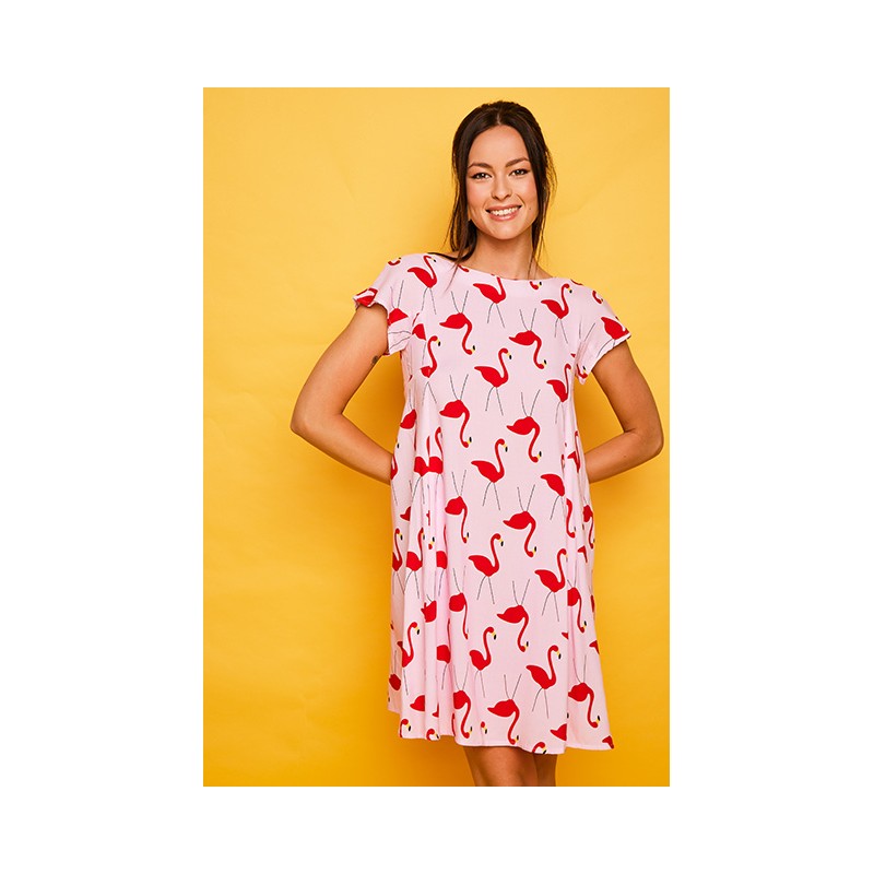 Vestido corto Plencia25 rosa