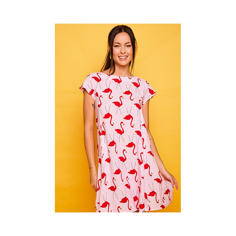 Vestido corto Plencia25 rosa