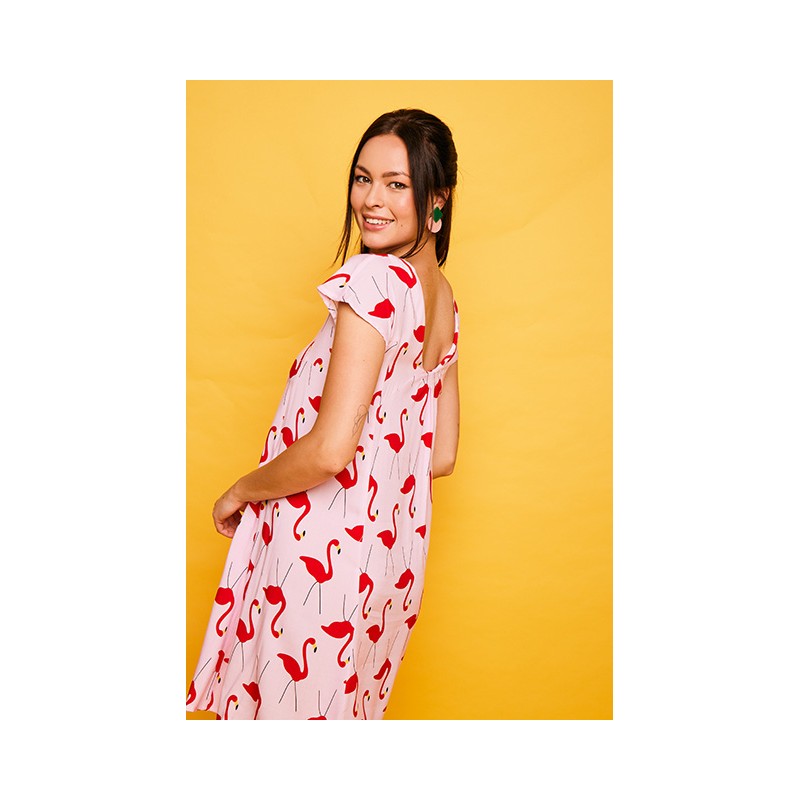 Vestido corto Plencia25 rosa