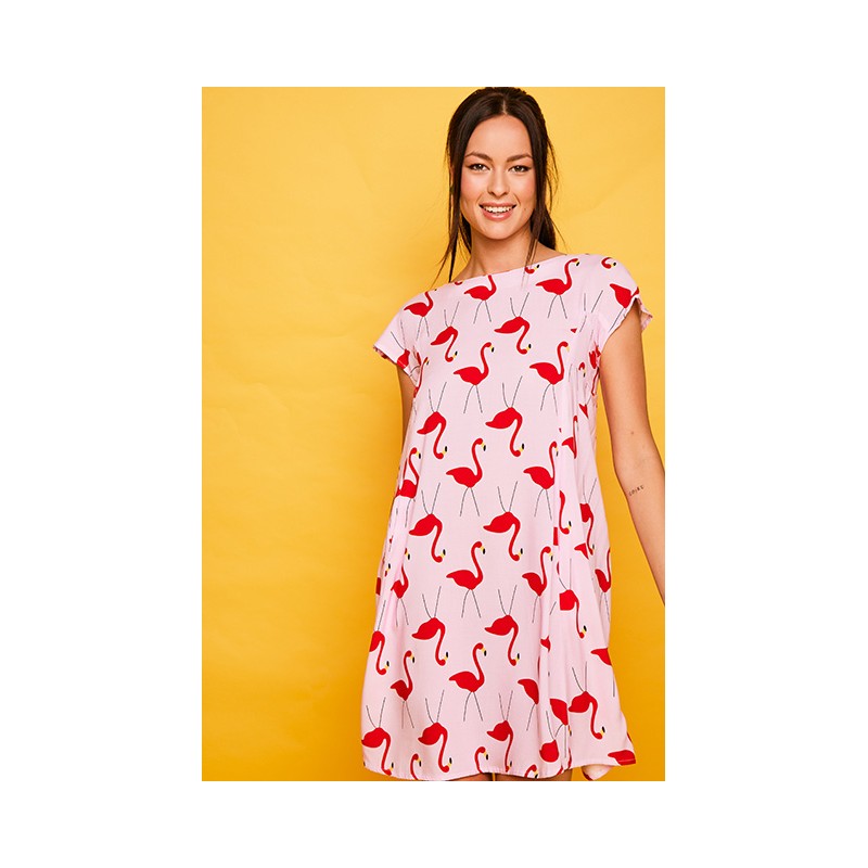 Vestido corto Plencia25 rosa