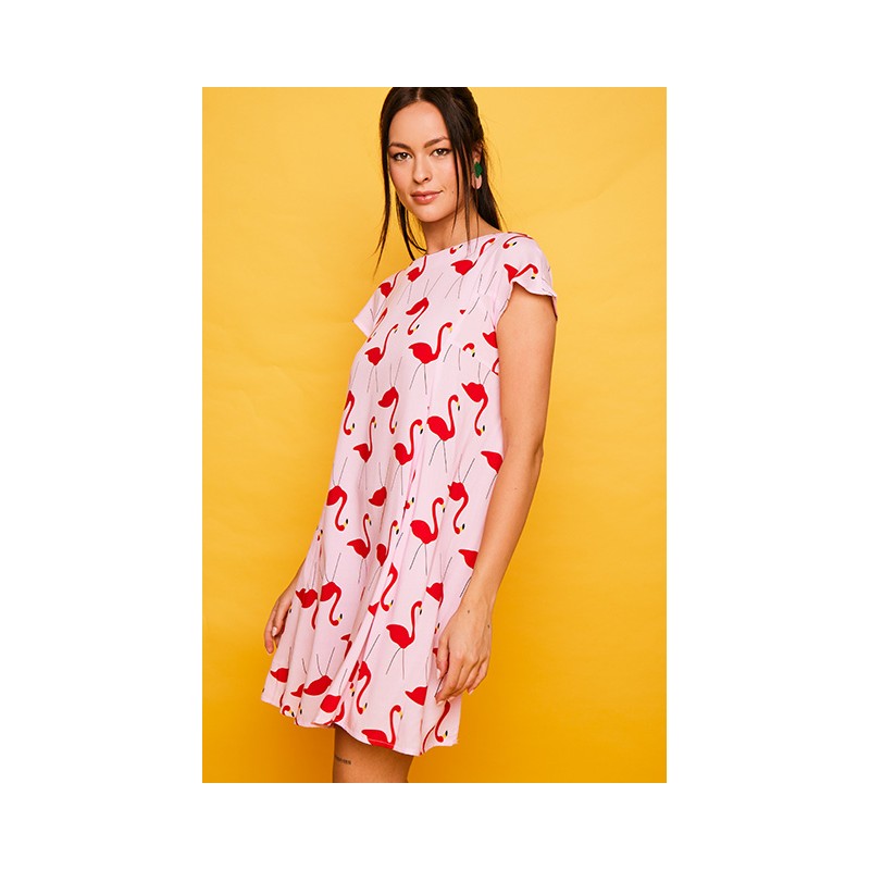 Vestido corto Plencia25 rosa