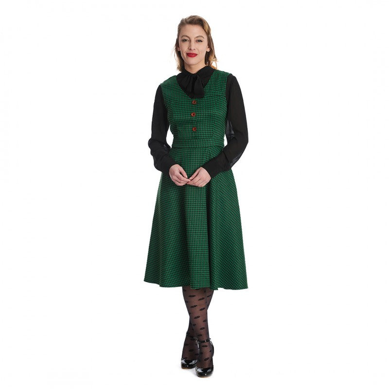 Vestido Feliz Hounstooth