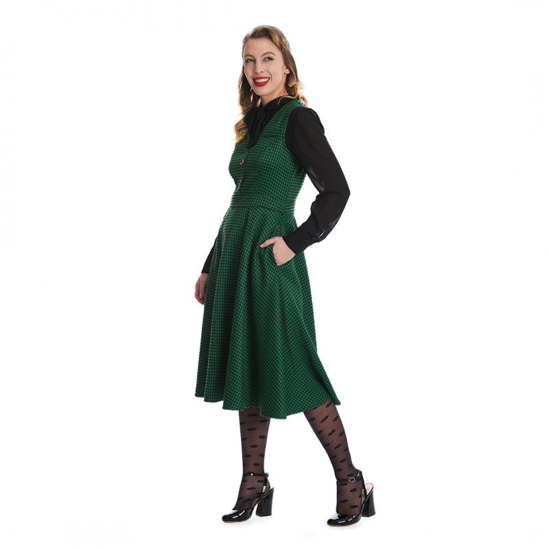 Vestido Feliz Hounstooth