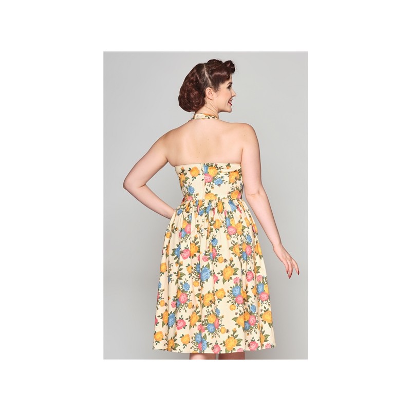 Vestido Jardin de Rosas Miel