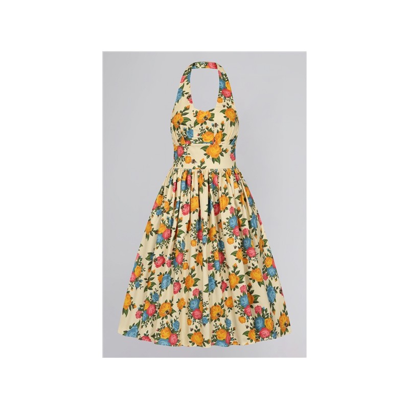 Vestido Jardin de Rosas Miel