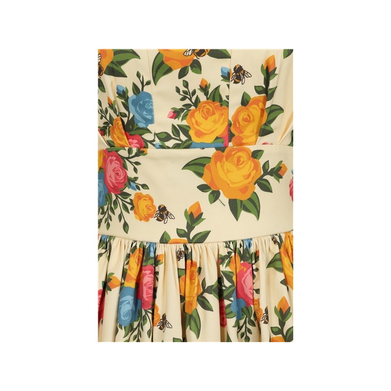 Vestido Jardin de Rosas Miel