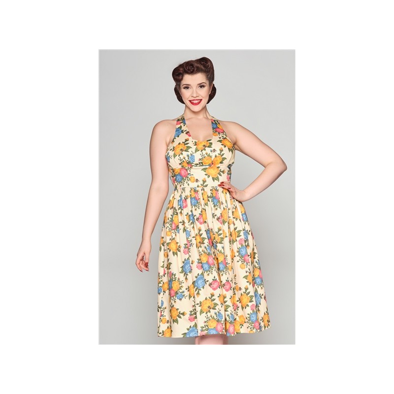 Vestido Jardin de Rosas Miel