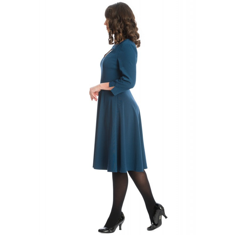 Vestido corazón sincero acampanado