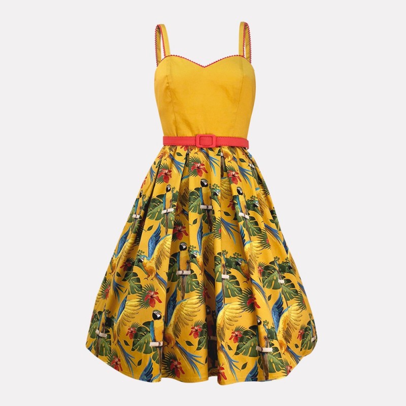 Vestido Carmen Tropical hue