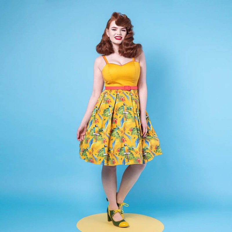 Vestido Carmen Tropical hue