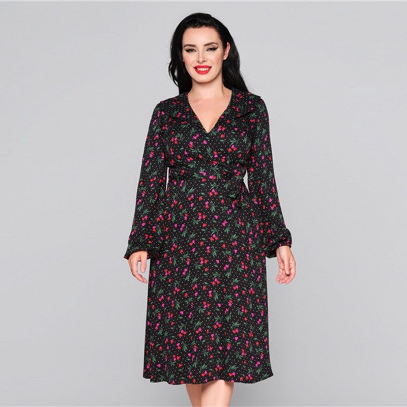 Vestido Yui Sweetheart Cherry