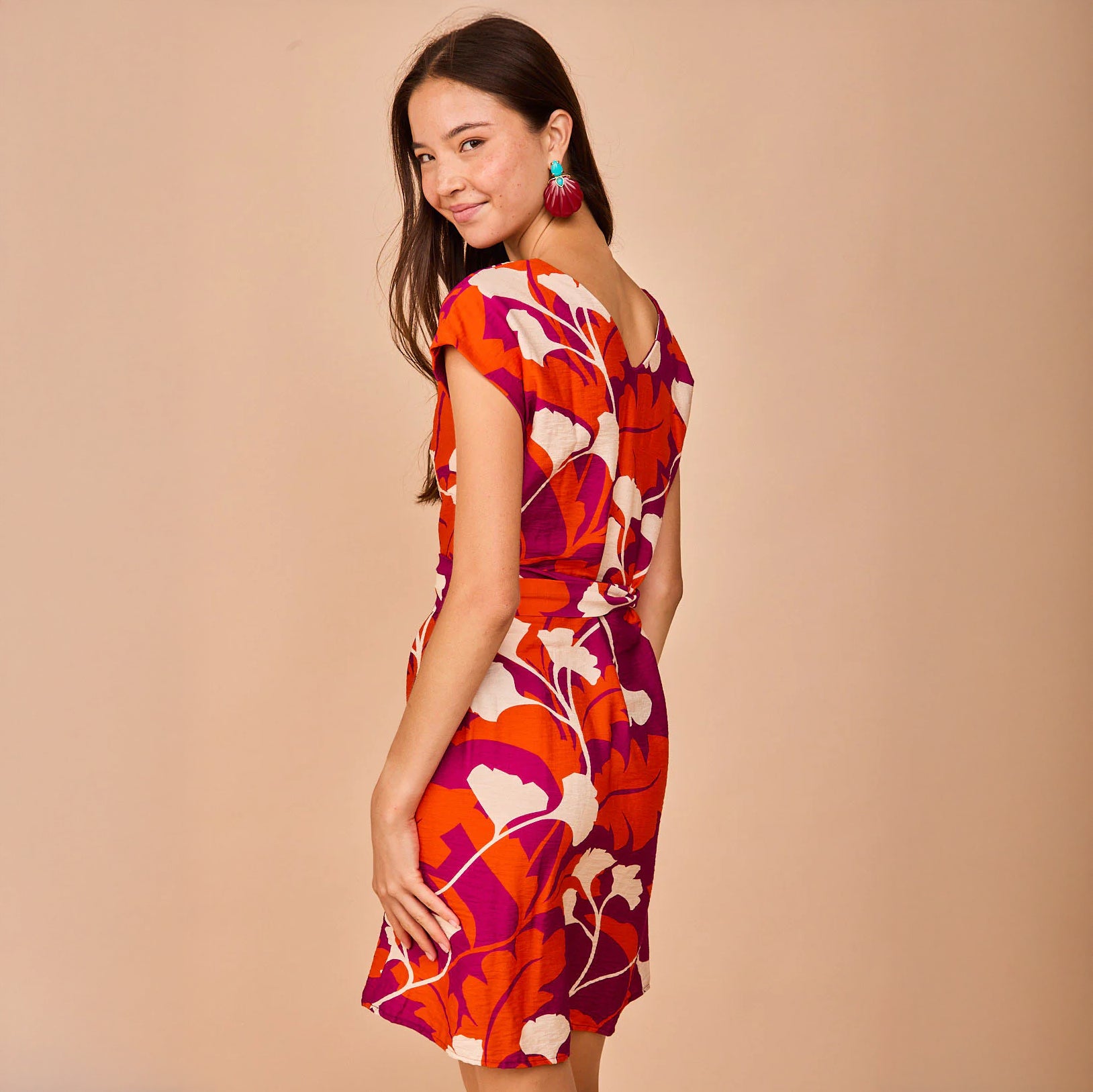 Vestido Corto Luarca Fucsia