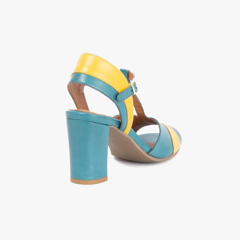 Candy turquesa y amarillo