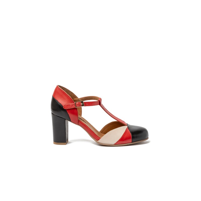 Magnolia negro rojo y beige