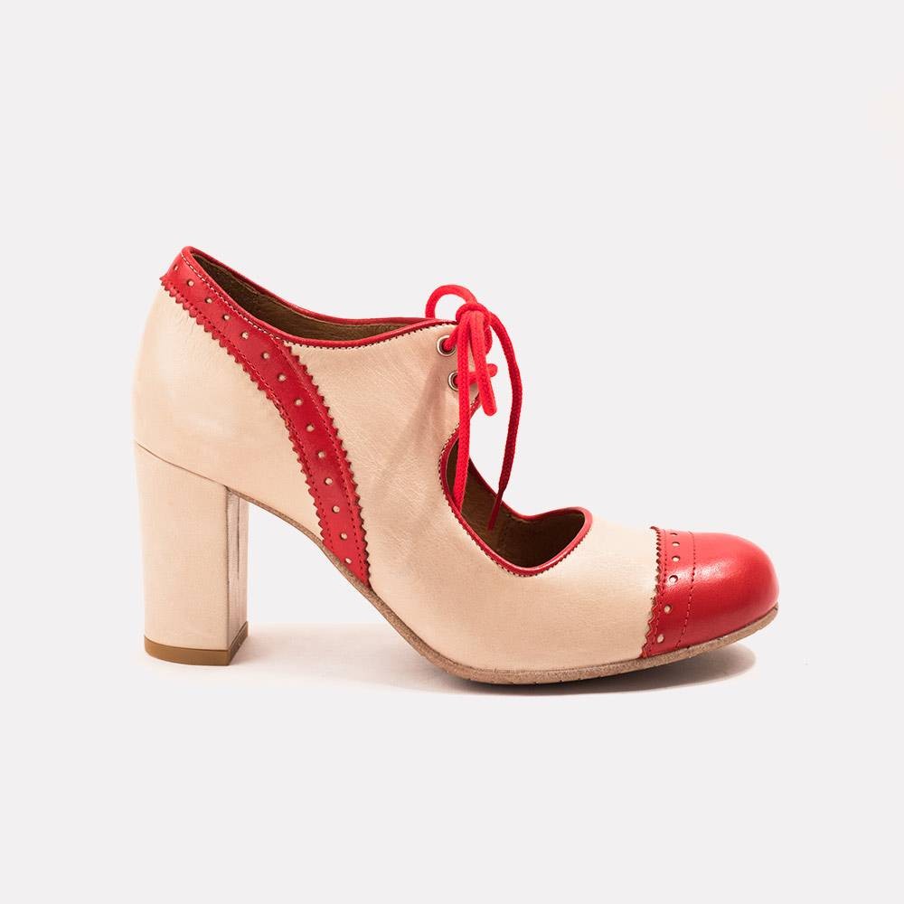 Red best sale vintage pumps