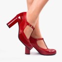 Ada red patent leather