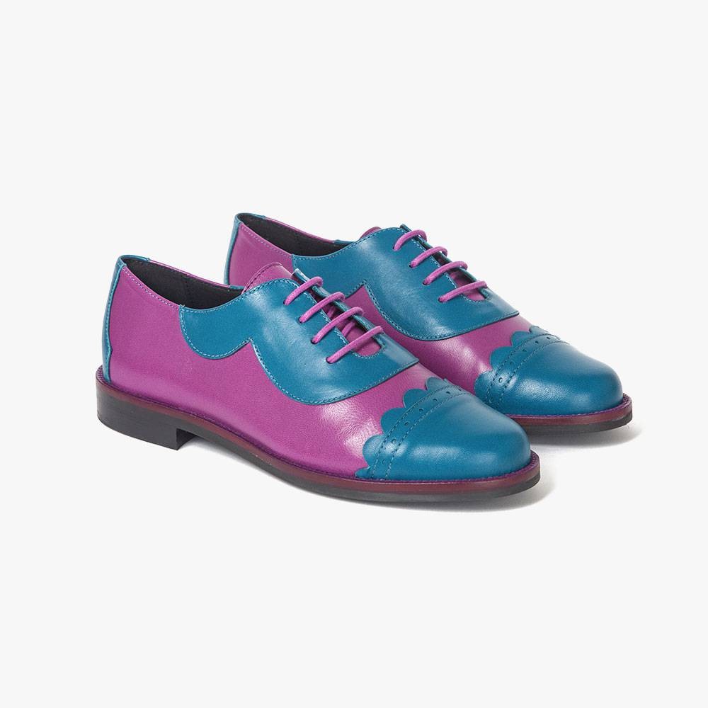 Retro Schuhe Mika Blau violett