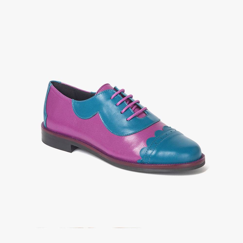 Retro Schuhe Mika Blau Violett