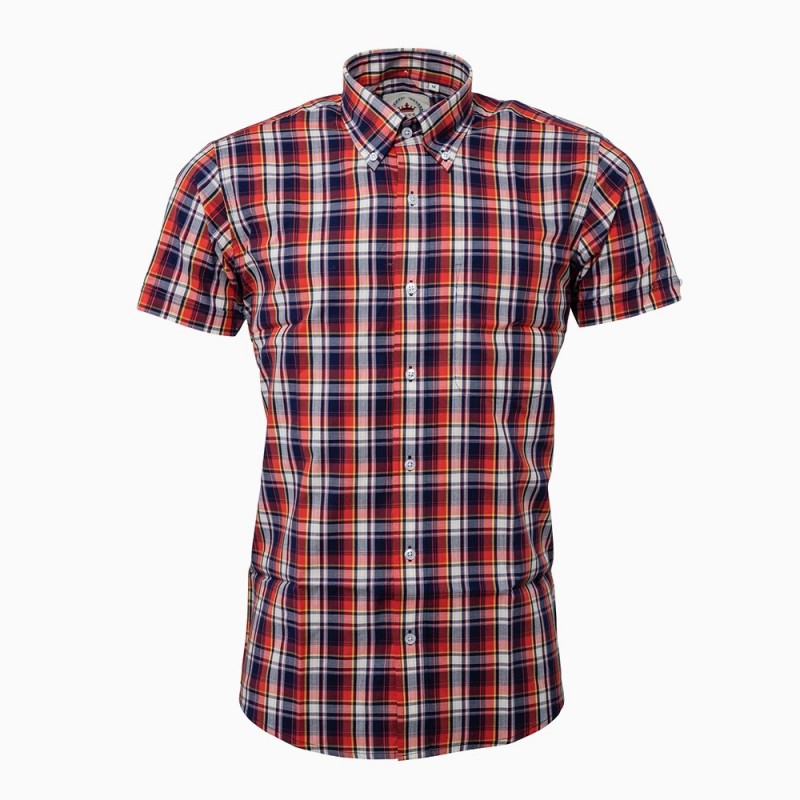 Navy Check Shirt