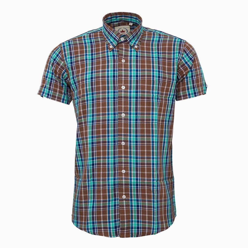 Brown Check shirt Relco