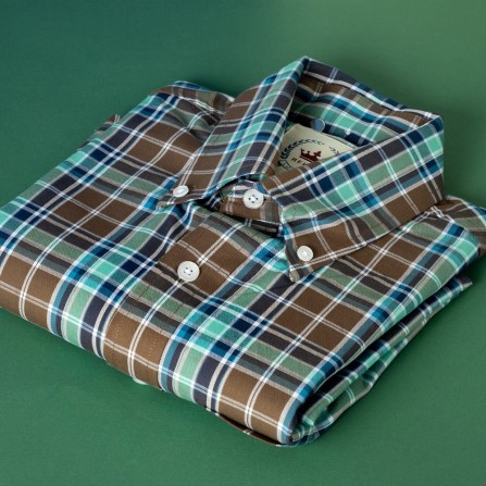 Brown Check shirt Relco