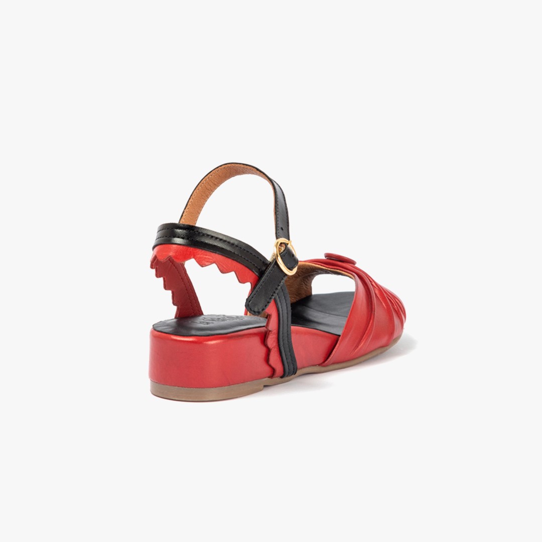 Red discount color sandals