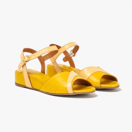 Ines yellow sandals